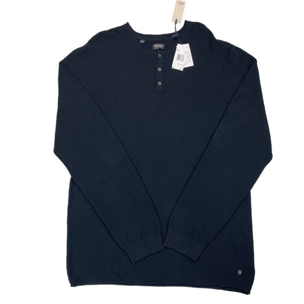 Buffalo David Bitton Mens Wamill Long Sleeve Henley Neck Shirt 2XL